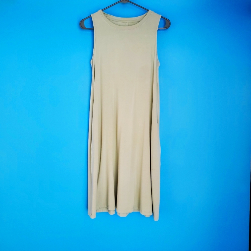 Time And Tru Light Green Shift Dress Size Small (4-6) Sleeveless